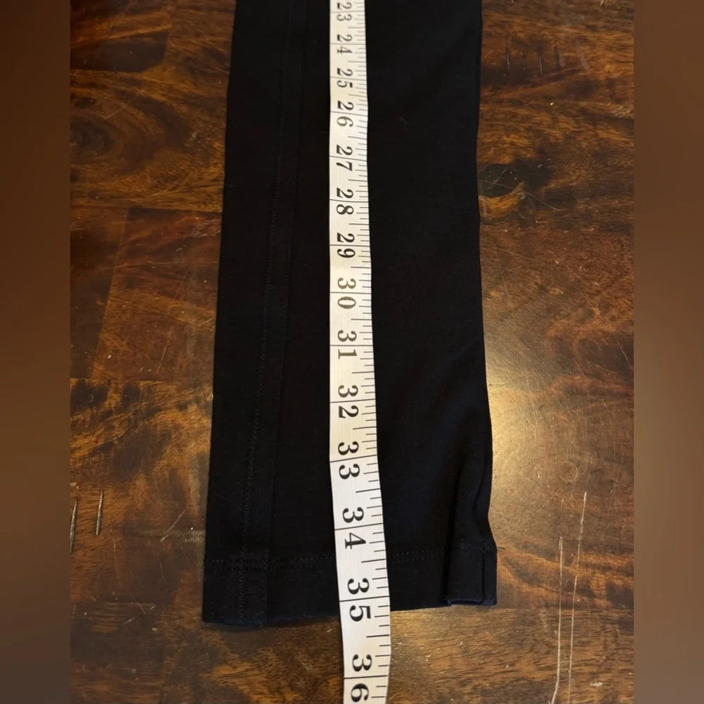 J CREW Women’s Black Pixie Pant-Stretch Ponte, Snap Front Mid Rise Sz 6